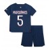 Paris Saint-Germain Marquinhos #5 Babykleding Thuisshirt Kinderen 2023-24 Korte Mouwen (+ korte broeken)